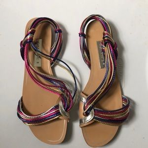 Zara flat multicolored sandals